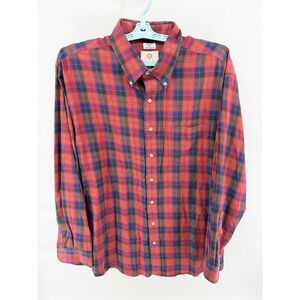 Vintage Viyella Men's Plaid Button Down Shirt XXL Wool Cotton Blend